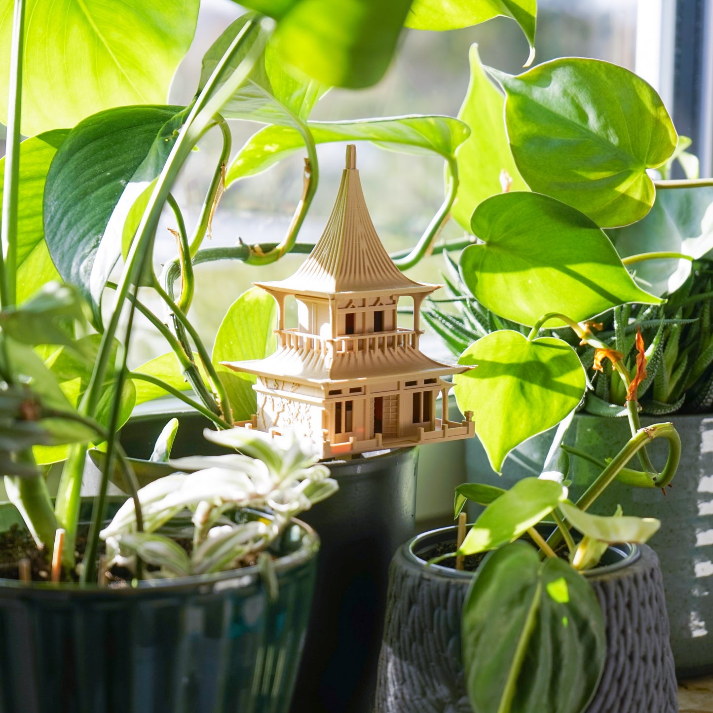 Tiny Treehouse "the Temple", Mini Baumhaus für Zimmerpflanzen