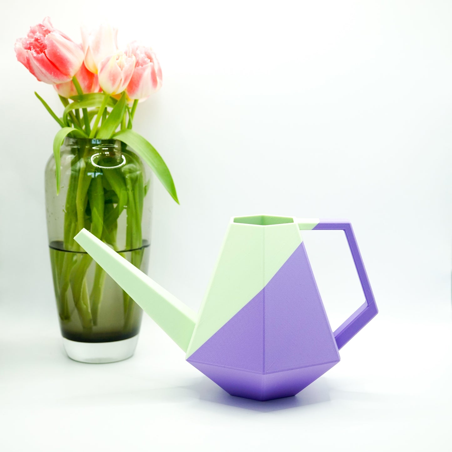 Designer Gießkanne "Poly" | lavendel mintgrün MeltingMatter