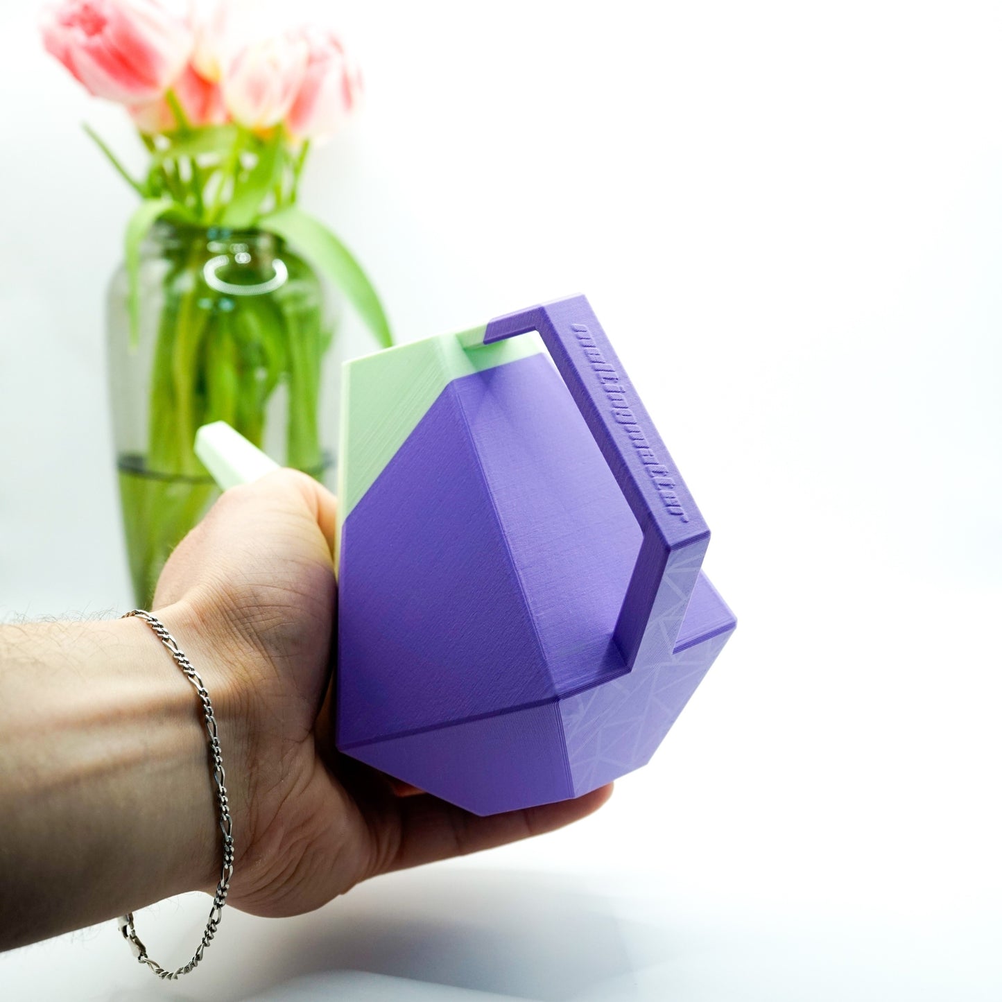 Designer Gießkanne "Poly" | lavendel mintgrün MeltingMatter