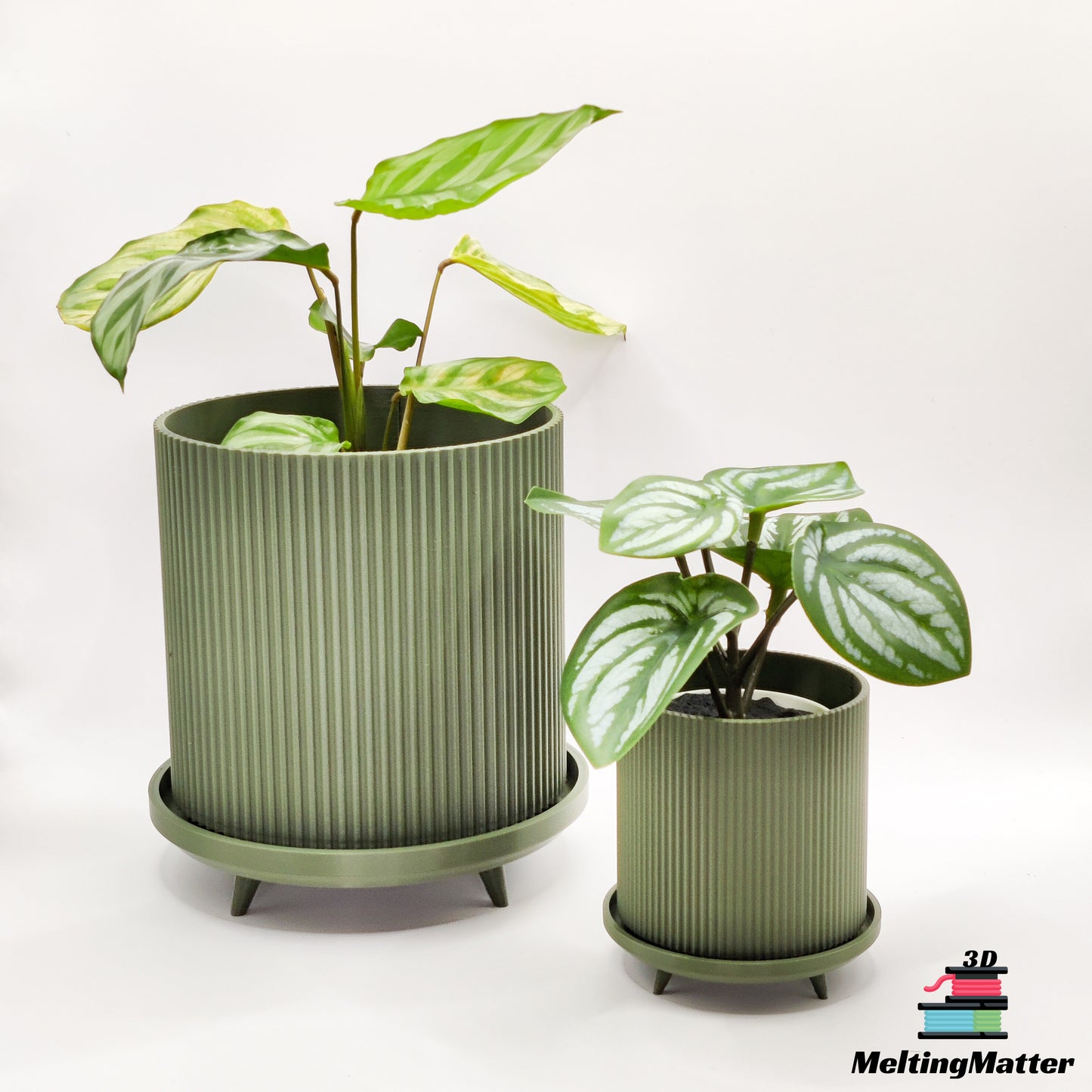 Blumentopf "Lloyd" mit Drainage MeltingMatter