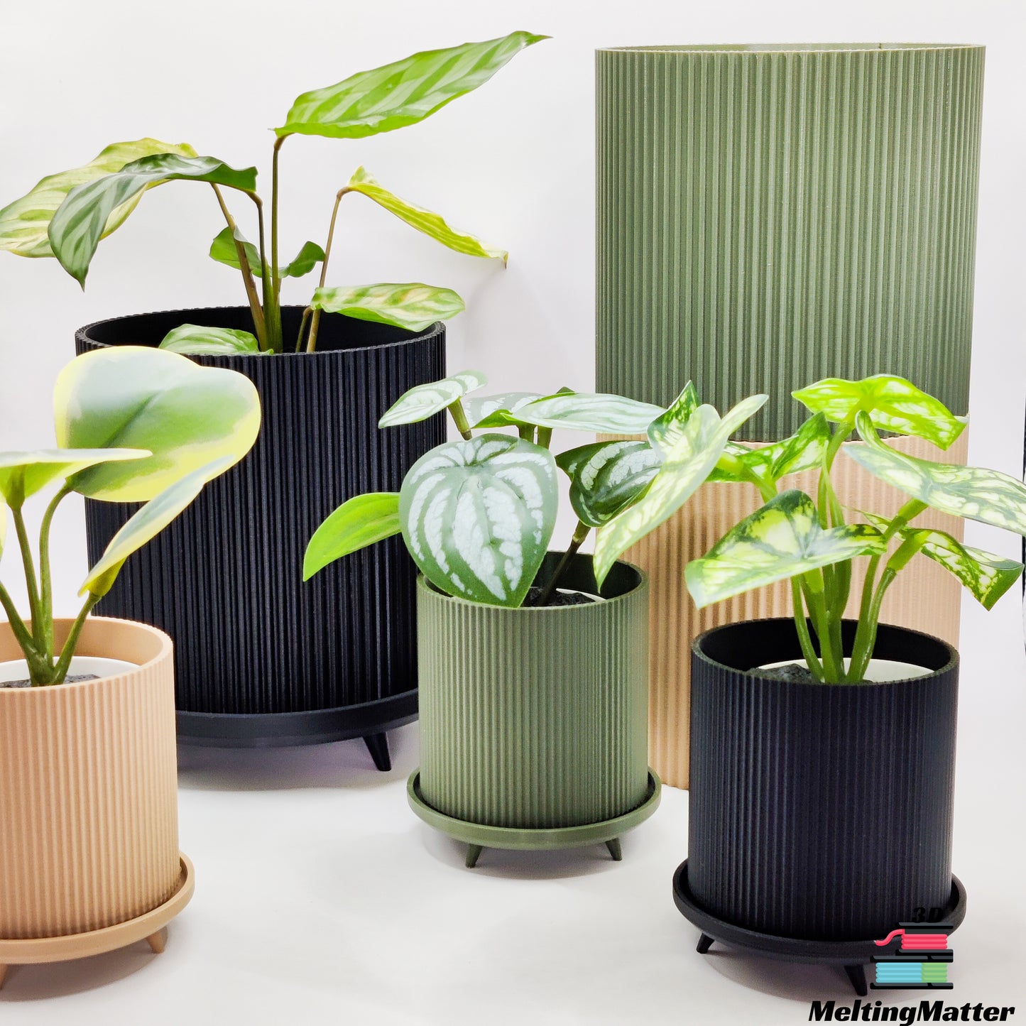 Blumentopf "Lloyd" mit Drainage MeltingMatter