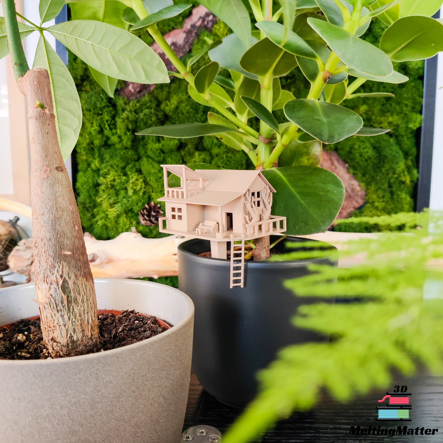 Tiny Treehouse "the Home", Mini Baumhaus für Zimmerpflanzen