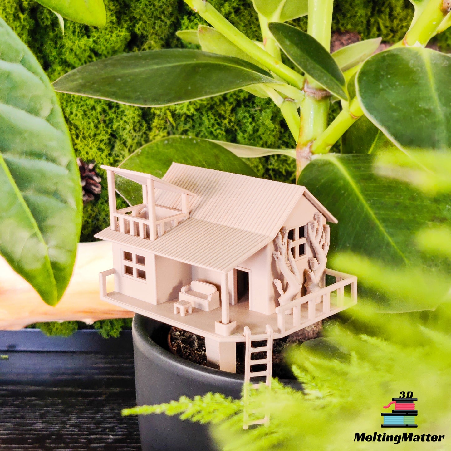 Tiny Treehouse "the Home", Mini Baumhaus für Zimmerpflanzen