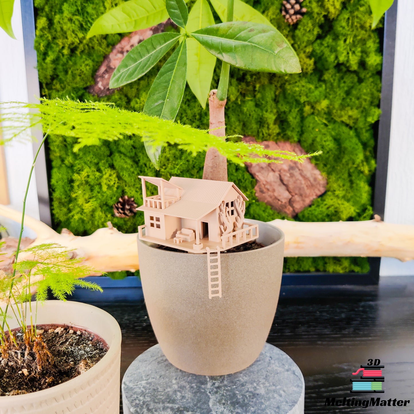 Tiny Treehouse "the Home", Mini Baumhaus für Zimmerpflanzen