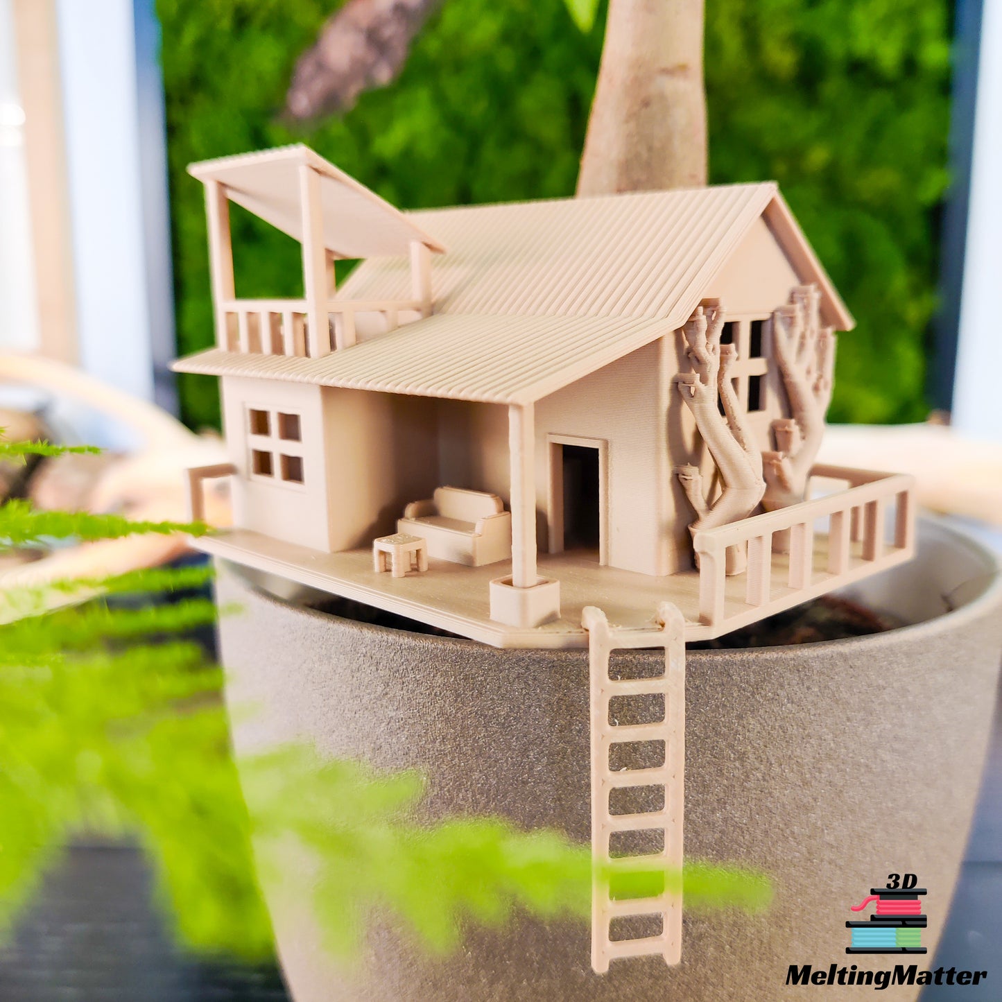 Tiny Treehouse "the Home", Mini Baumhaus für Zimmerpflanzen