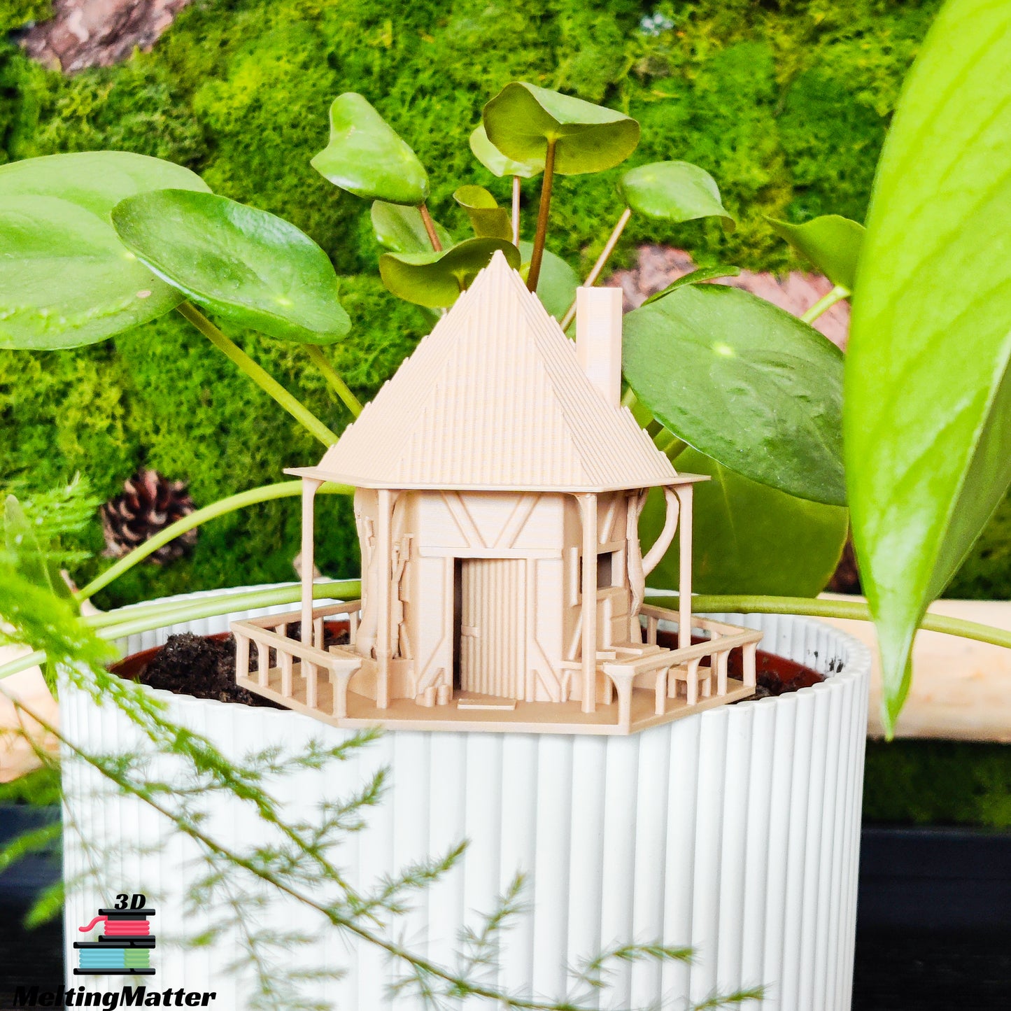 Tiny Treehouse "the Hut" | Mini Baumhaus für Zimmerpflanzen MeltingMatter