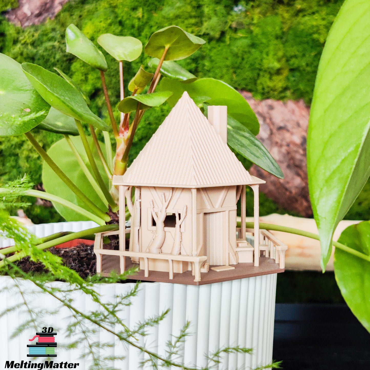 Tiny Treehouse "the Hut" | Mini Baumhaus für Zimmerpflanzen MeltingMatter