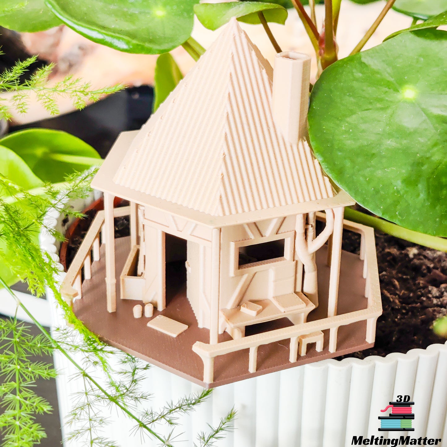 Tiny Treehouse "the Hut" | Mini Baumhaus für Zimmerpflanzen MeltingMatter