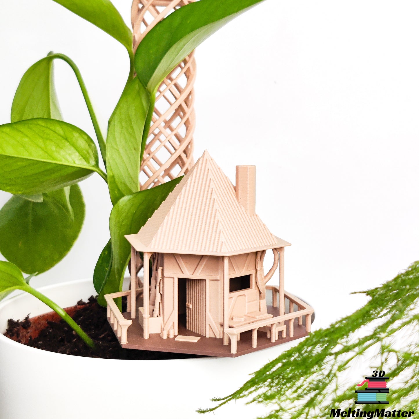 Tiny Treehouse "the Hut" | Mini Baumhaus für Zimmerpflanzen MeltingMatter