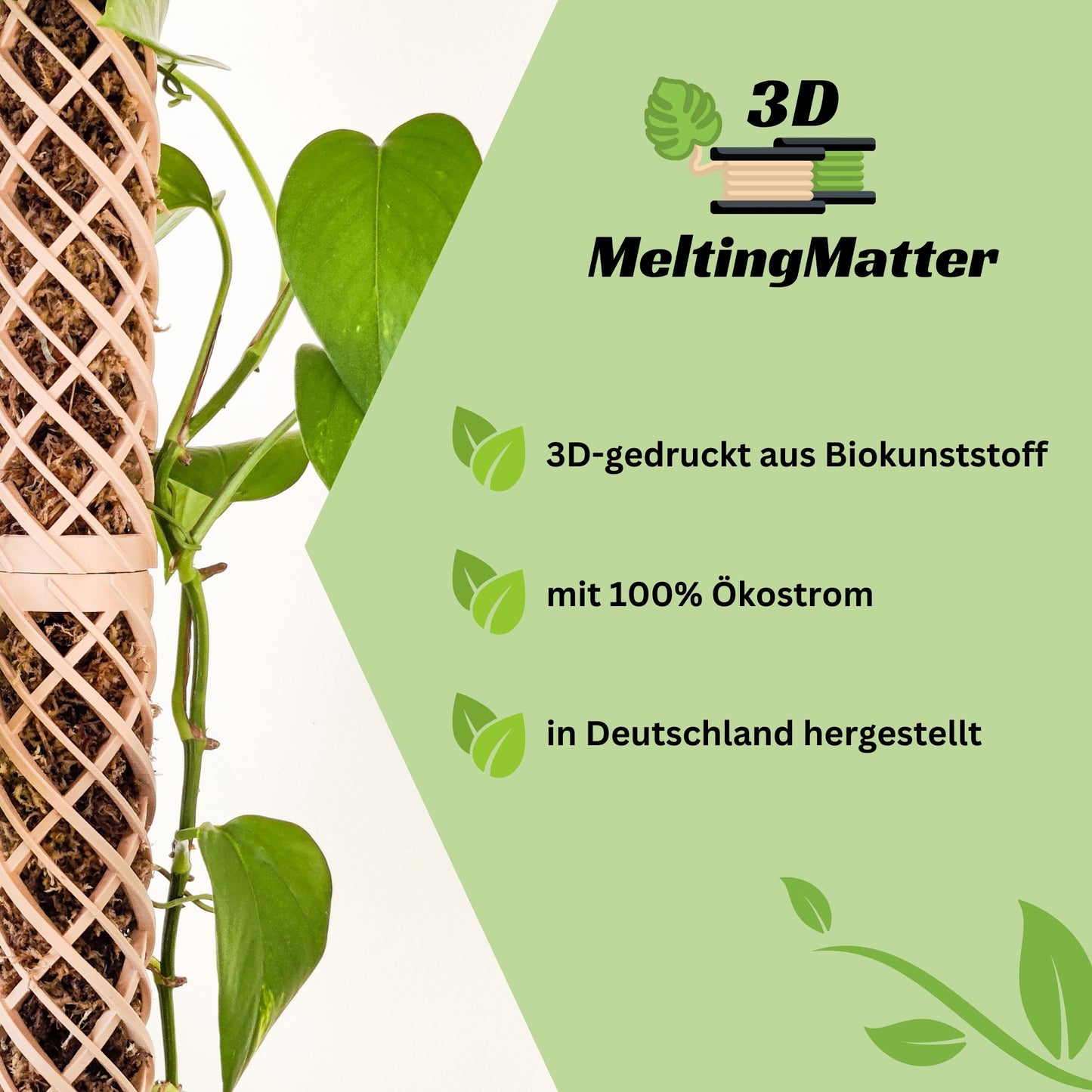 Die Gießhilfe für den Helix Moosstab sorgt für präzise Bewässerung ohne Verschütten. Das langsame Tropfsystem befeuchtet den Moosstab gleichmäßig. Ideal für Monstera, Efeutute und Kletterpflanzen. Für eine saubere und nachhaltige Pflanzenpflege.