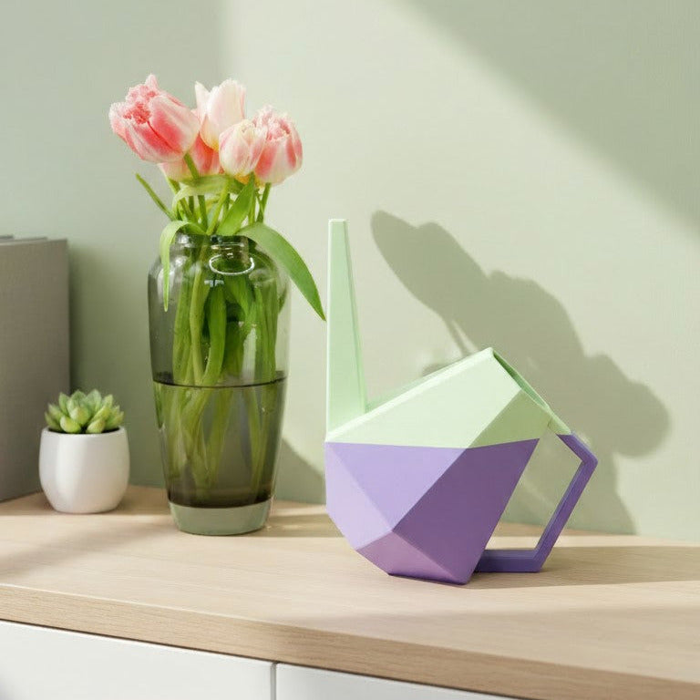 Designer Gießkanne "Poly" | lavendel mintgrün MeltingMatter