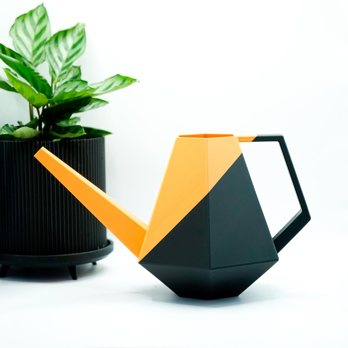 Gießkanne Poly schwarz orange, 0,5 l