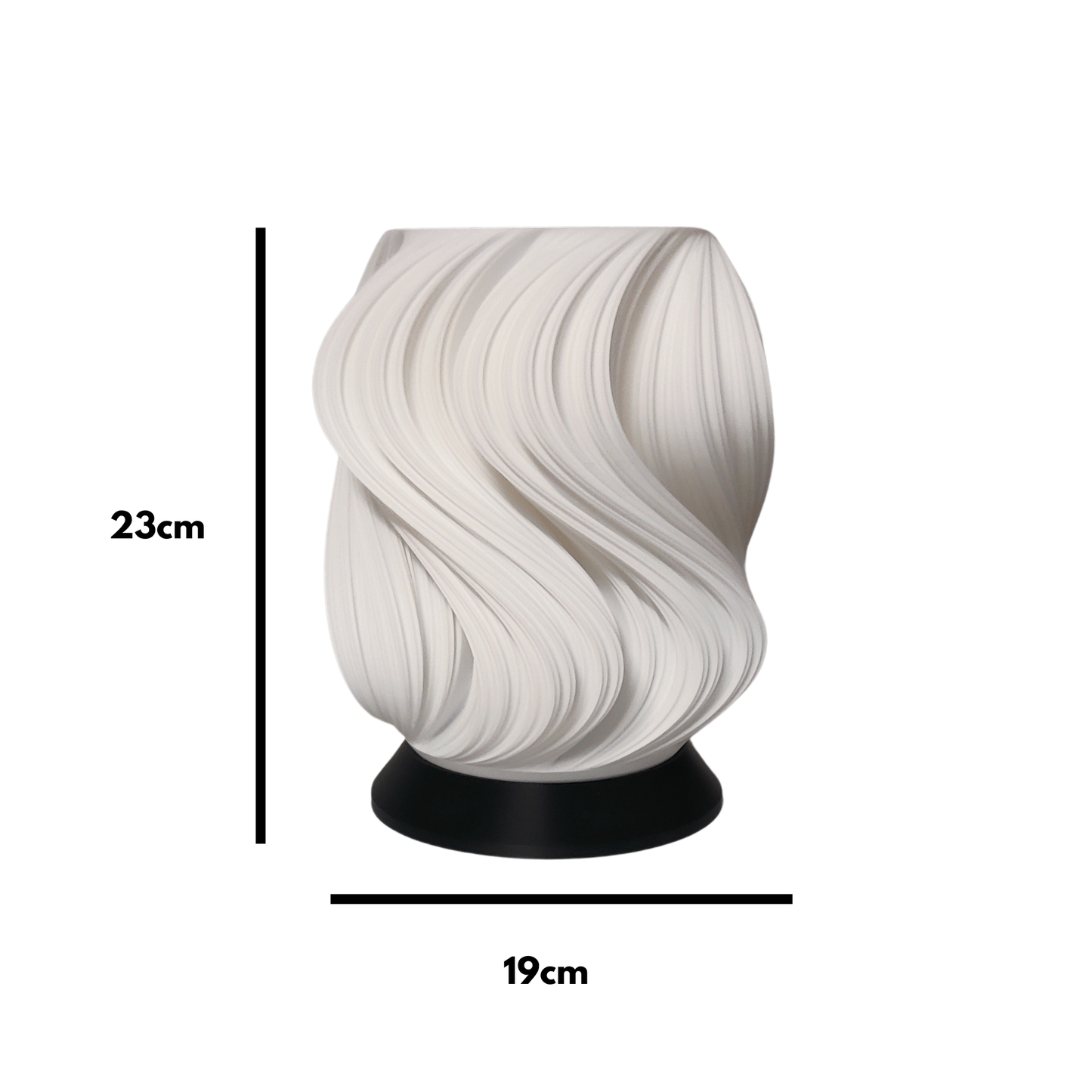 Aurea Tischleuchte – elegante Designlampe mit schwungvollem Schirm MeltingMatter