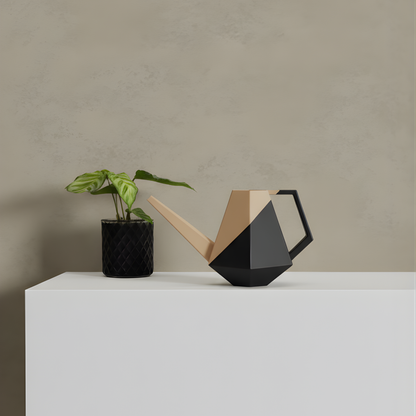 Die zweifarbige Poly Gießkanne ist ein dekorativer Hingucker für deine Zimmerpflanzen. Die Designer Gießkanne wird aus Biokunsstoff und mit dem 3D-Druckverfahren hergestellt. Sie eignet sich perfekt für die Bewässerung und Pflege von Zimmerpflanzen.
